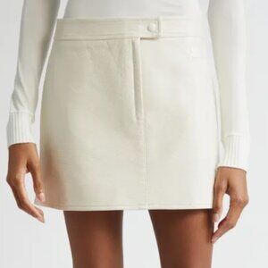 Courreges re-edition vinyl mini skirt